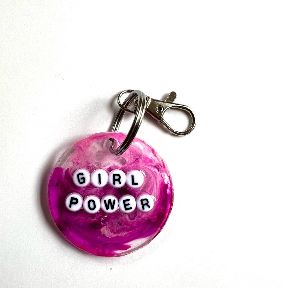 “Girl Power” Custom Keychain/Car Keychain